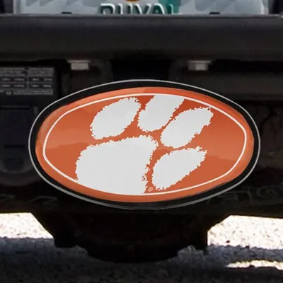 Clemson Tigers Mega Oval Fixed 2" Hitch Receiver Cover