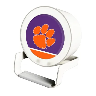 Clemson Tigers Night Light Wireless Charger And Bluetooth Speaker