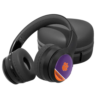 Clemson Tigers Personalized Wireless Bluetooth Headphones & Case