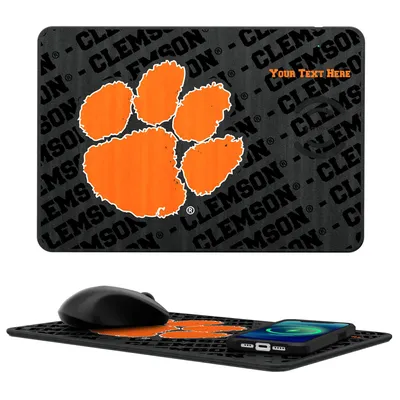 Clemson Tigers Personalized Wireless Charger & Mouse Pad