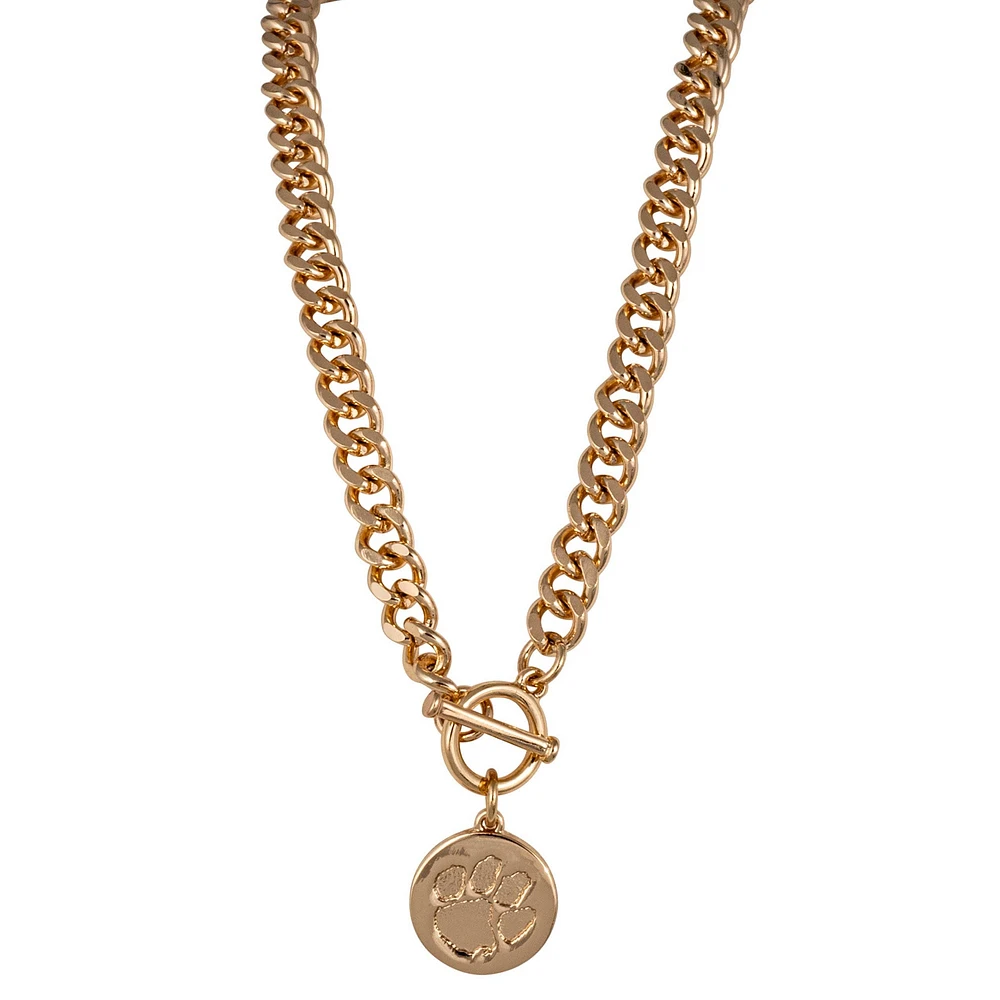 Clemson Tigers Ramsey Gold Necklace