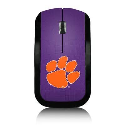 Clemson Tigers Solid Design Wireless Mouse