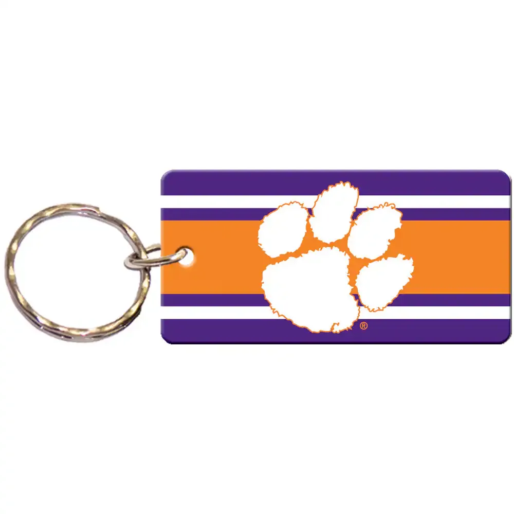 Lids Clemson Tigers Super Stripe Printed Acrylic Team Color Logo