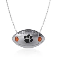 Dayna Designs Collier de football Clemson Tigers