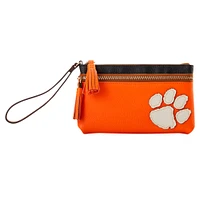 Dooney & Bourke Clemson Tigers Poignet à double fermeture éclair