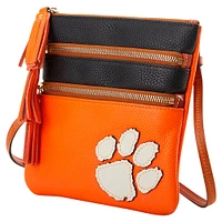 Dooney & Bourke Clemson Tigers Infield Triple Zip Crossbody Purse