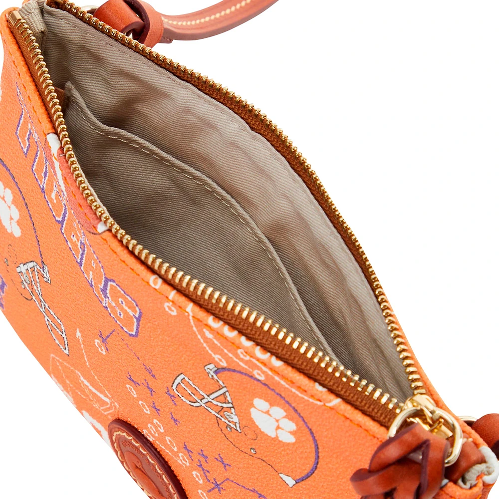 Sac à main à bandoulière avec fermeture éclair sur le dessus Dooney & Bourke Clemson Tigers