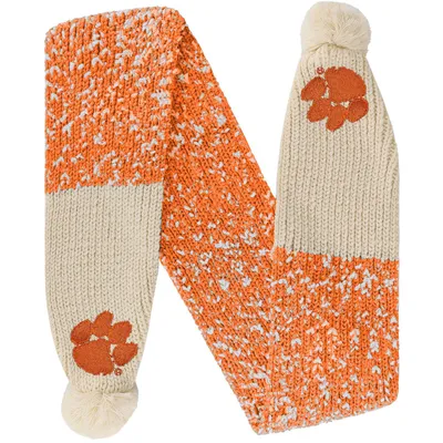 Clemson Tigers FOCO Confetti Scarf with Pom