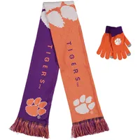 Clemson Tigers FOCO Glove & Scarf Combo Set