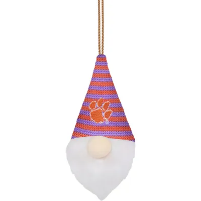 Clemson Tigers FOCO Plush Striped Hat Gnome Ornament