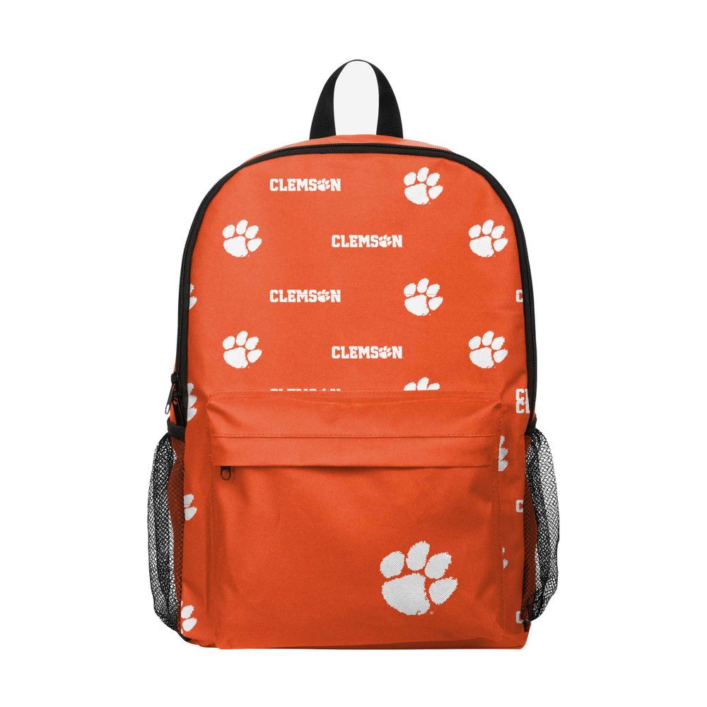 FOCO Clemson Tigers Repeat Logo Backpack