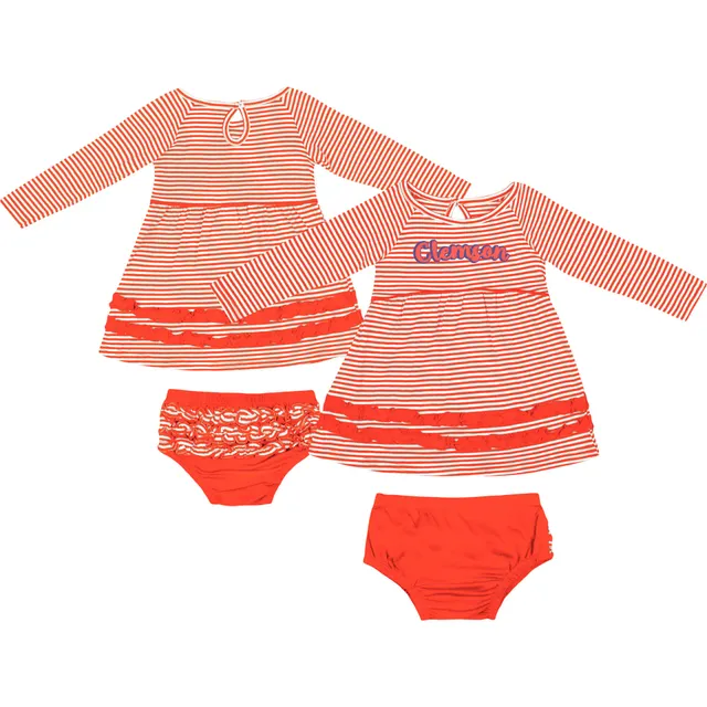 Chicago Bears Girls Preschool Diamond T-Shirt & Leggings Set - Orange