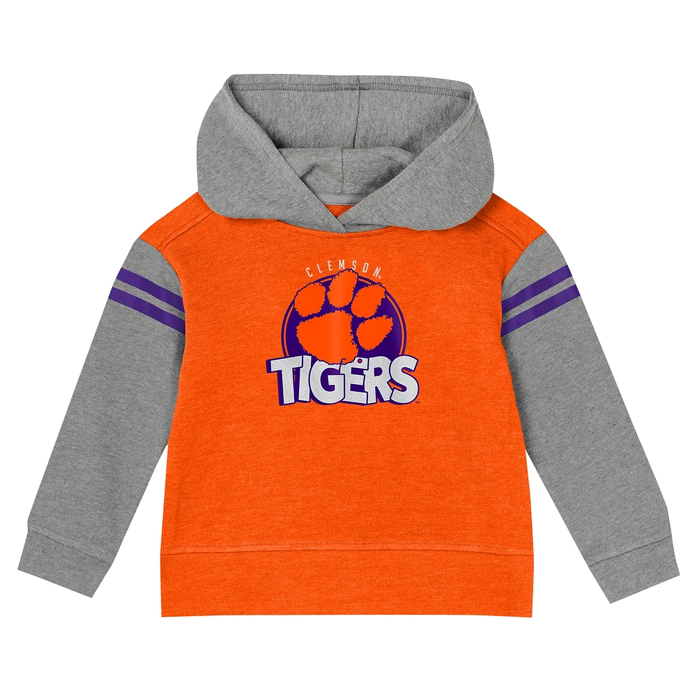 Ensemble sweat à capuche et legging pour filles de l'école maternelle Orange Clemson Tigers