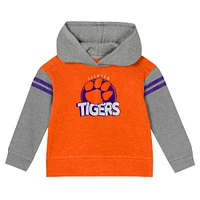 Ensemble sweat à capuche et legging pour filles de l'école maternelle Orange Clemson Tigers