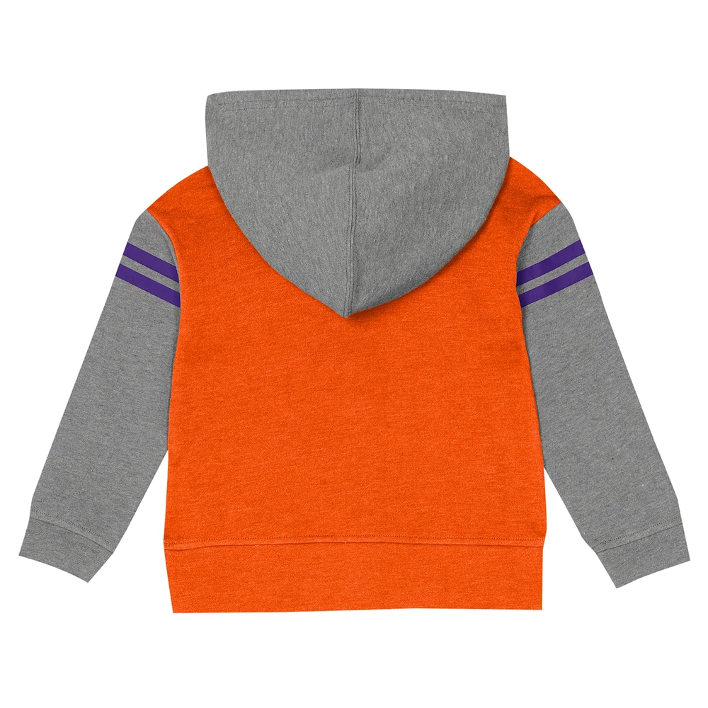 Ensemble sweat à capuche et legging pour filles de l'école maternelle Orange Clemson Tigers