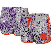 Short gris Colosseum Clemson Tigers Sweet Pea pour fille