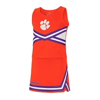 Girls Youth Colosseum Orange Clemson Tigers Carousel Cheerleader Set