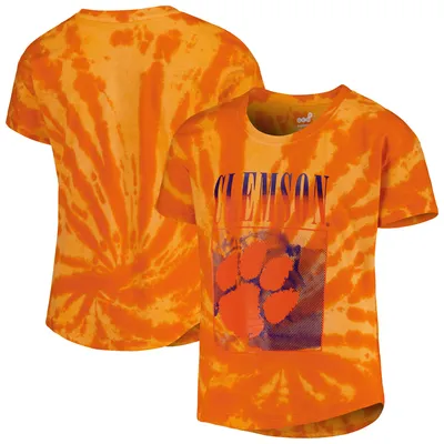 Clemson Tigers Girls Youth the Band Tie-Dye T-Shirt - Orange