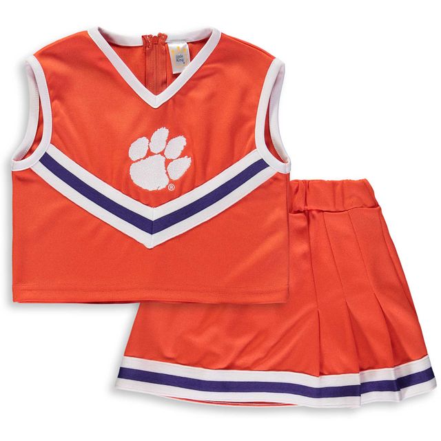 Ensemble deux pièces orange Clemson Tigers pour jeune fille