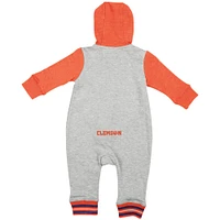 Infant Colosseum Heathered Gray Clemson Tigers Axel Hooded Jumper