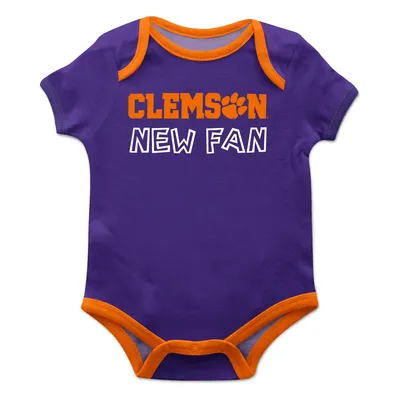Clemson Tigers Infant New Fan Bodysuit - Purple