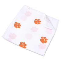 Infant Three Little Anchors White Clemson Tigers 47'' x 47'' Muslin Swaddle Blanket