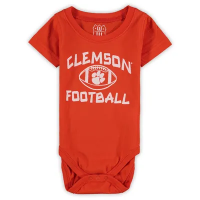 Clemson Tigers Wes & Willy Infant Football Bodysuit - Orange
