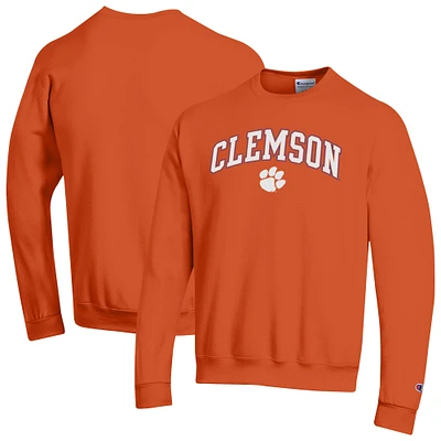 Men's Champion Clemson Tigers Arch Over Logo Pullover Sweatshirt
