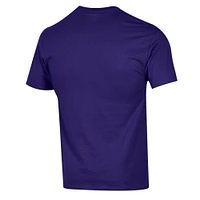 Men's Champion  Purple Clemson Tigers Arch Over Logo T-Shirt