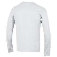 Men's Champion  White Clemson Tigers Arch Over Logo Long Sleeve T-Shirt