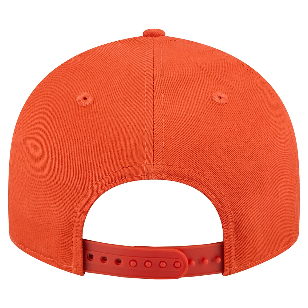 Men's New Era Orange Clemson Tigers Low Profile 9FIFTY Snapback Hat