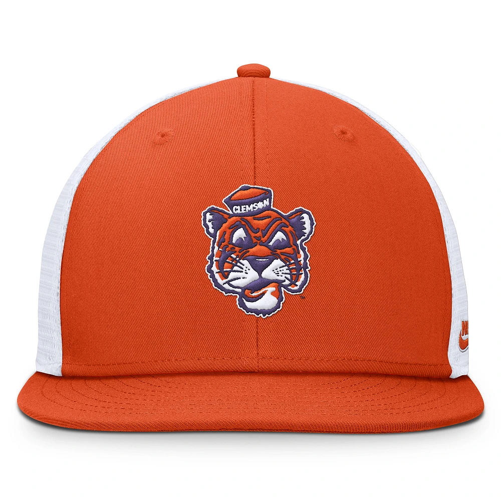 Casquette ajustable Nike Orange Clemson Tigers Performance Pro pour homme