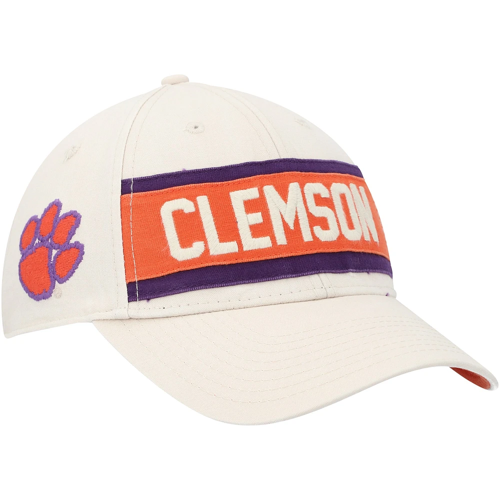 Men's '47 Cream Clemson Tigers Crossroad MVP Adjustable Hat