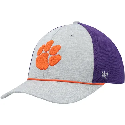 Clemson Tigers '47 Harbinger Trophy Flex Hat - Gray/Purple