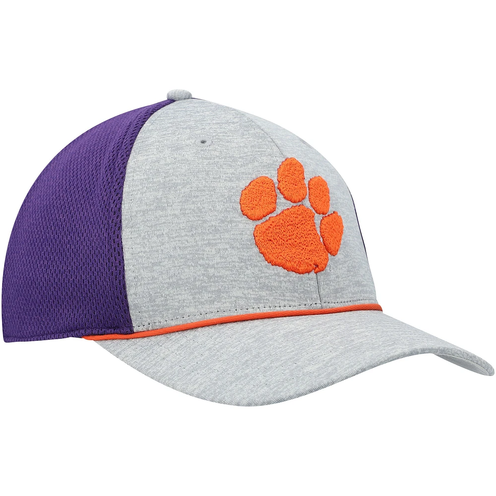 Men's '47 Gray/Purple Clemson Tigers Harbinger Trophy Flex Hat