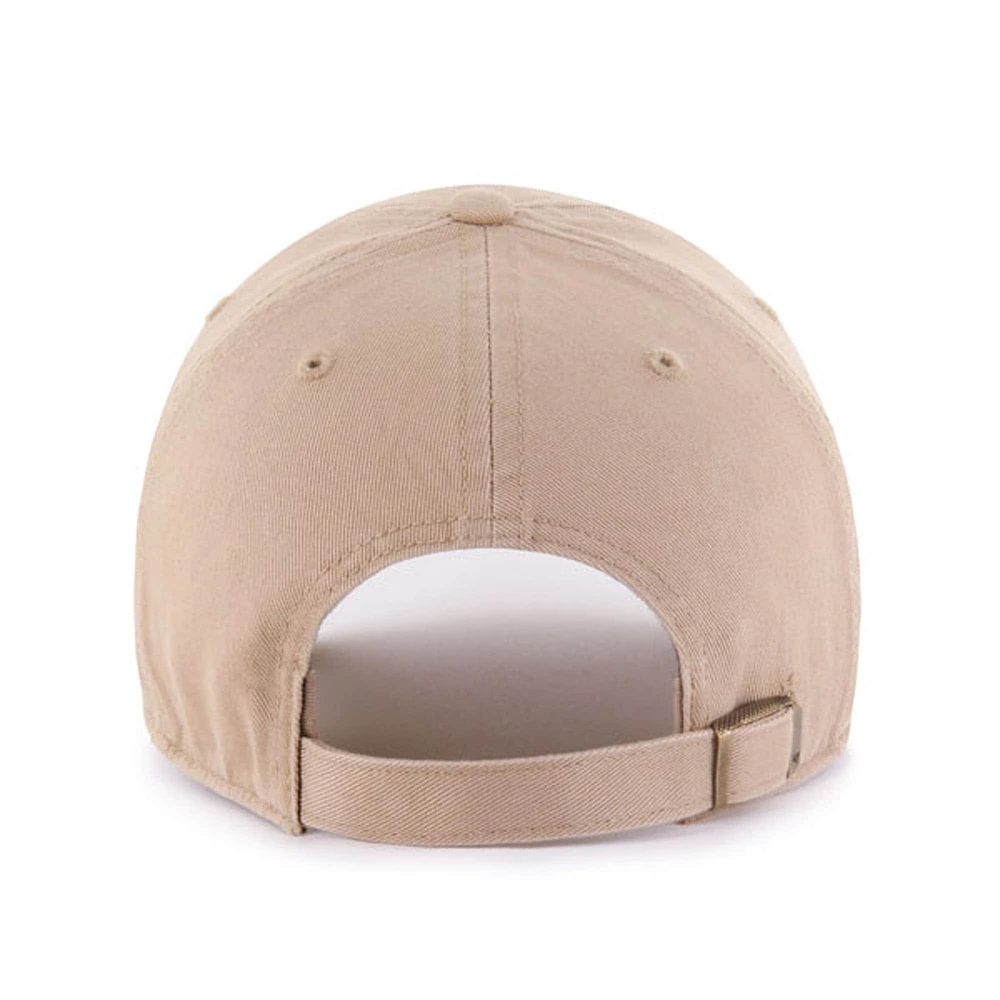 Men's '47 Khaki Clemson Tigers Vault Clean Up Adjustable Hat