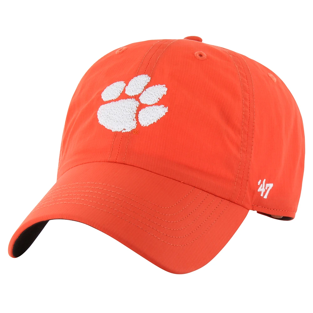 Men's '47 Orange Clemson Tigers Clean Up brrr° Adjustable Hat