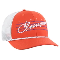 Casquette réglable orange Clemson Tigers Downburst Trucker '47 pour hommes