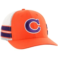 Casquette de camionneur réglable '47 Orange Clemson Tigers Straight Eight pour hommes