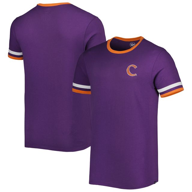 T-shirt '47 violet Clemson Tigers Otis Ringer pour homme