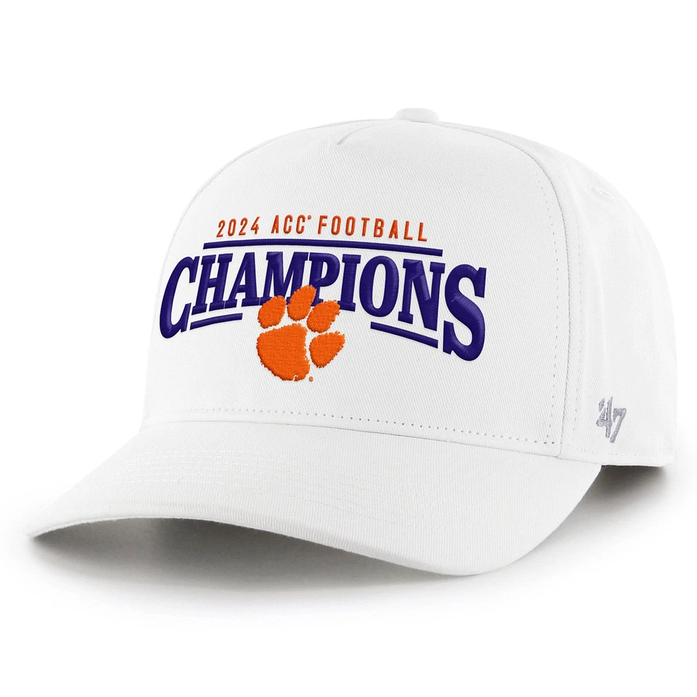 Men's '47 White Clemson Tigers 2024 ACC Football Conference Champions Hitch Adjustable Hat