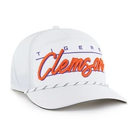 Men's '47 White Clemson Tigers Condor Hitch brrr° Adjustable Hat