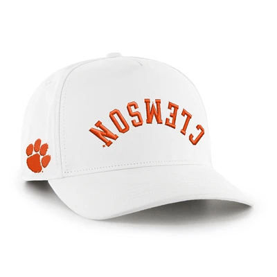 Men's '47 White Clemson Tigers Flip Script Hitch Adjustable Hat