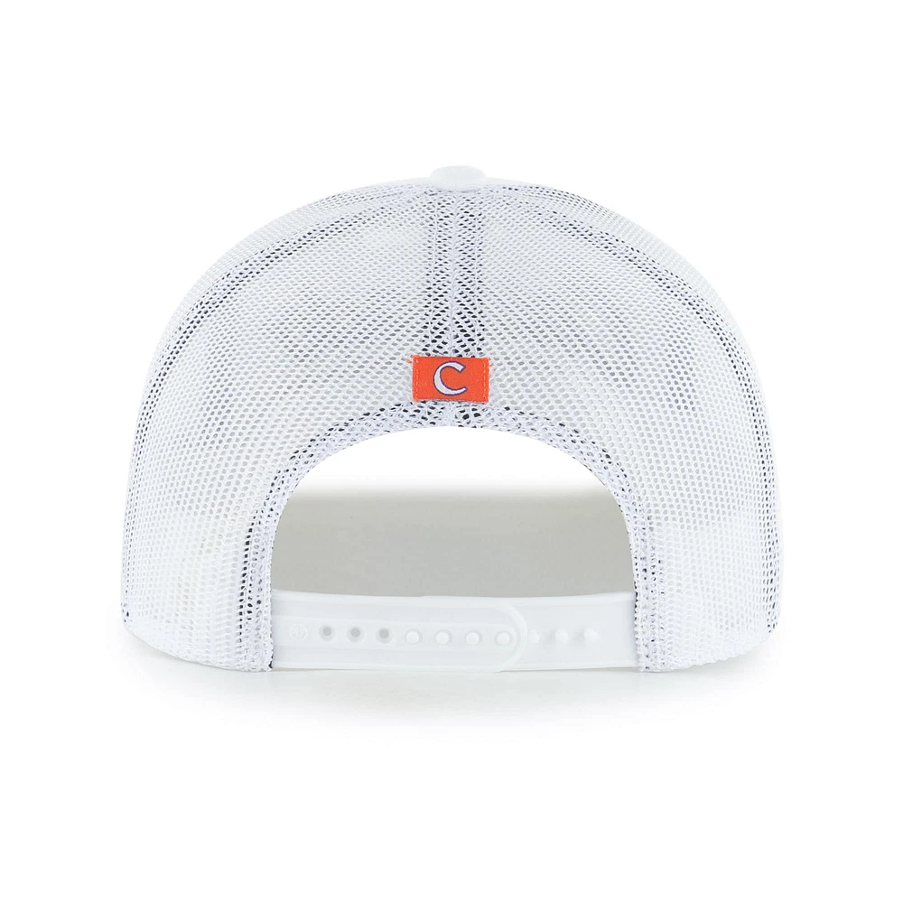 Men's '47 White Clemson Tigers Garner Rope Trucker Adjustable Hat