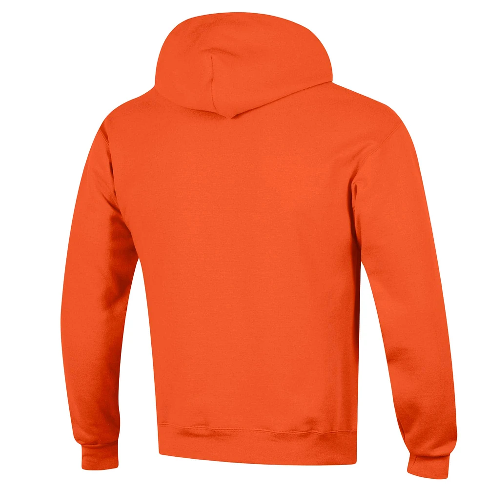 Men's Champion Orange Clemson Tigers Arch Pill Pullover Hoodie