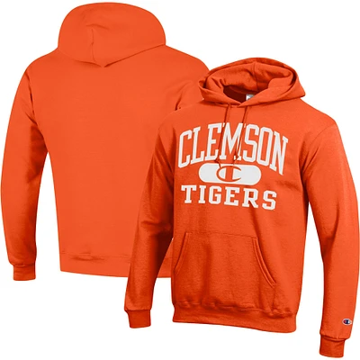 Sweat à capuche Champion Orange Clemson Tigers Arch Pill pour homme