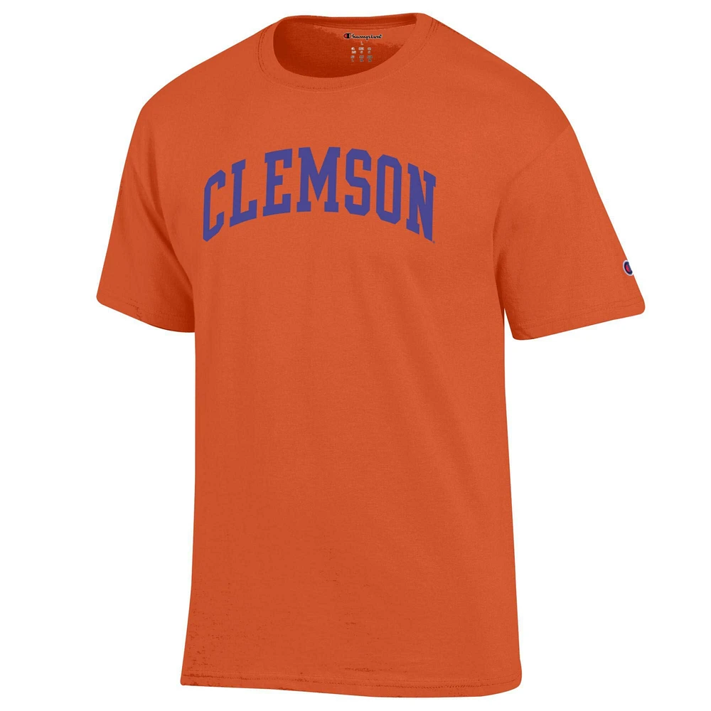 T-shirt orange basique Arch pour homme, champion des Clemson Tigers