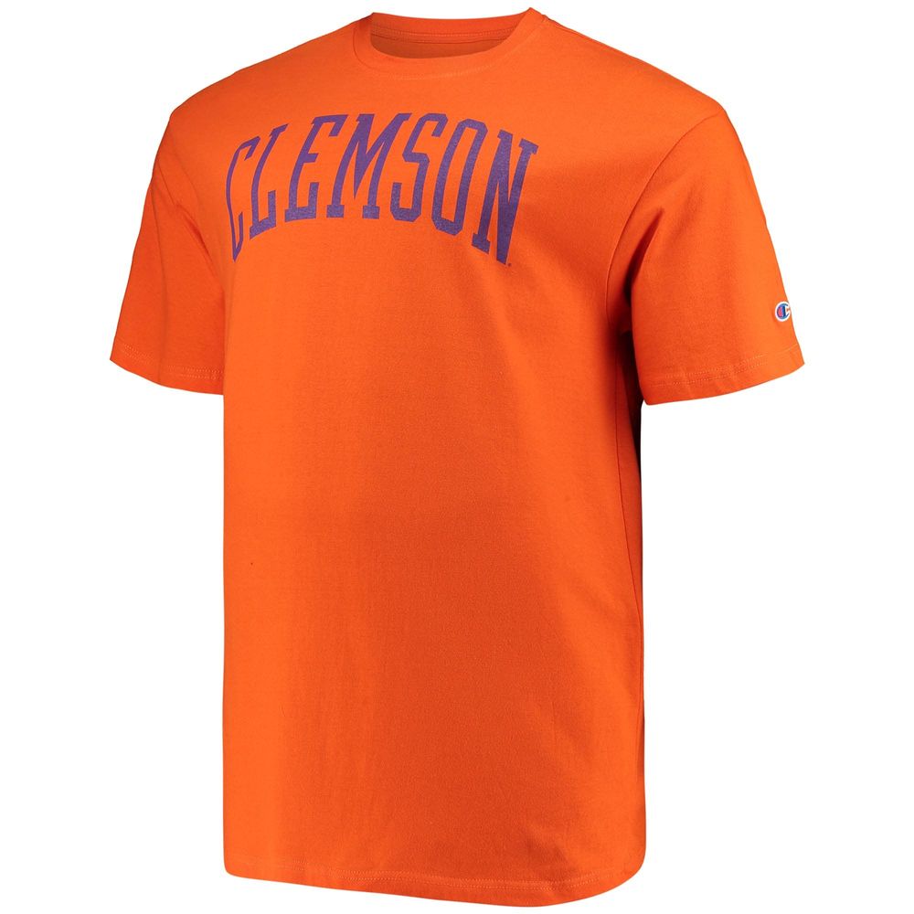 Men's Champion Orange Clemson Tigers Big & Tall Arch Team Logo T-Shirt