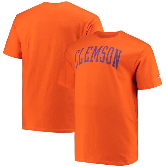 T-shirt Champion Orange Clemson Tigers Big & Tall Arch Team Logo pour homme