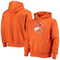 Men's Champion Orange Clemson Tigers Vault Logo Reverse Weave Pullover Hoodie